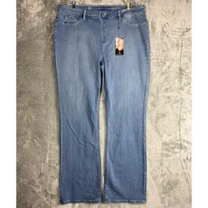 Hot in Hollywood NWT Silky Denim Pull On Bootcut Jeans 2XT Vital Stretch Tech